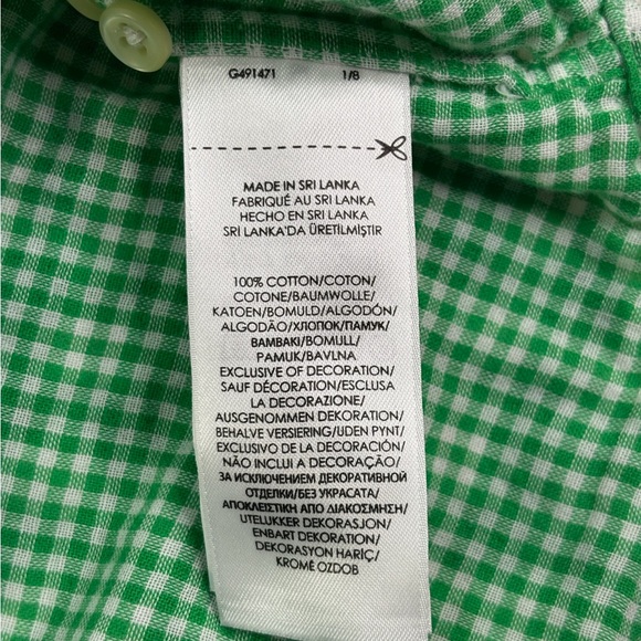 Ralph Lauren Green and White Checkered Lightweight Cotton Men's Shirt Size XXL - Picture 5 of 7